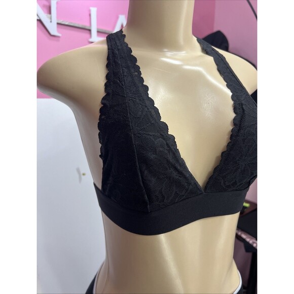 Victoria's Secret Women's Bralette Bra ZS XS Black Lace - Picture 3 of 5